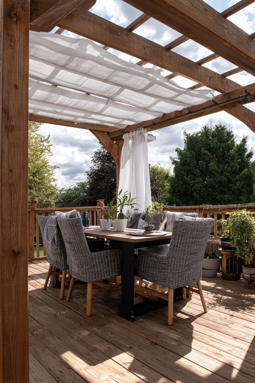 Pressure-Treated Lumber Pergola