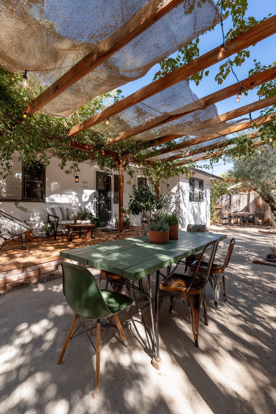 Pressure-Treated Lumber Pergola