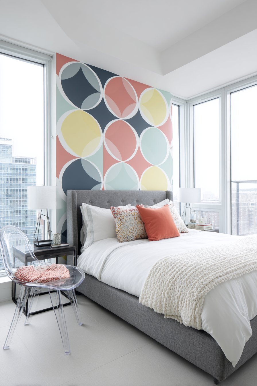 Geometric Statement Wall Drama