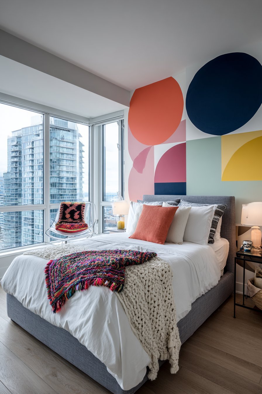 Geometric Statement Wall Drama