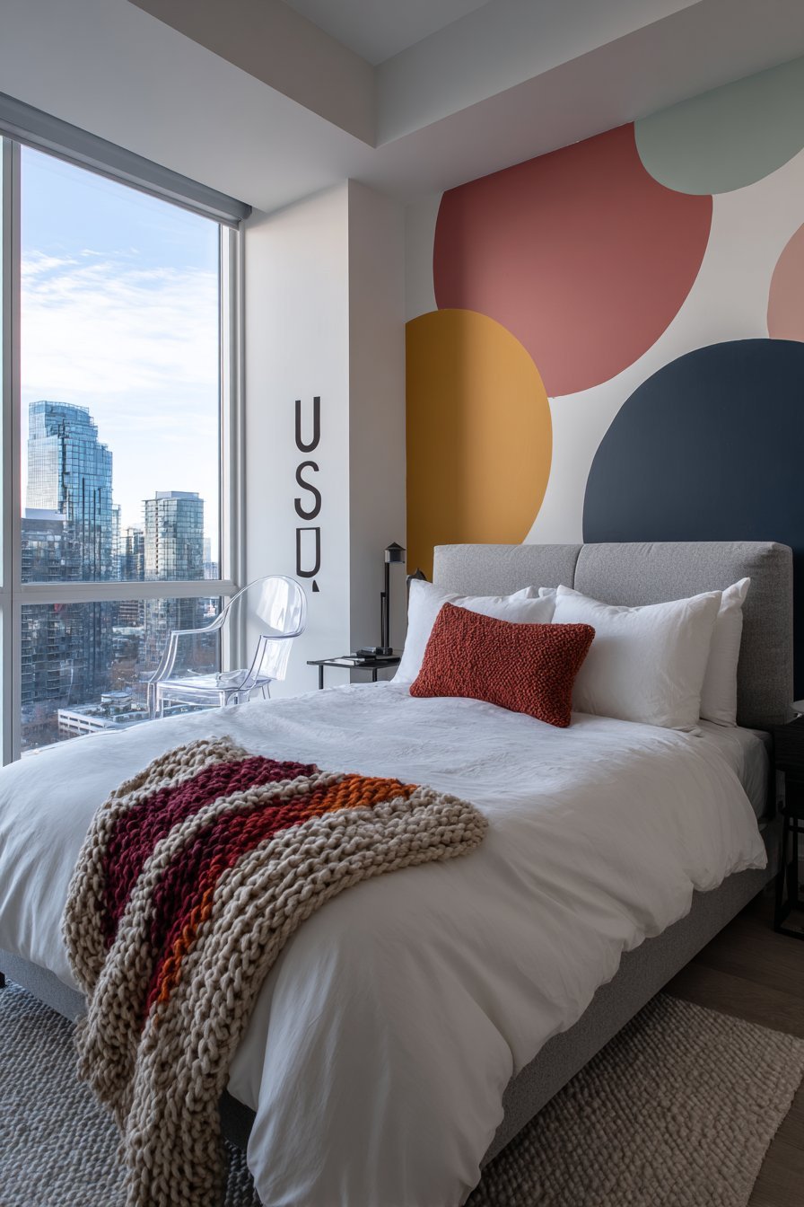 Geometric Statement Wall Drama