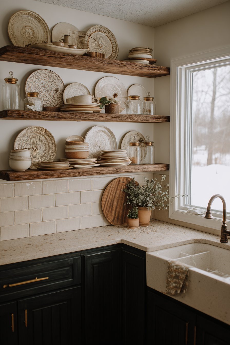 Charming Plate Rack Display Kitchen