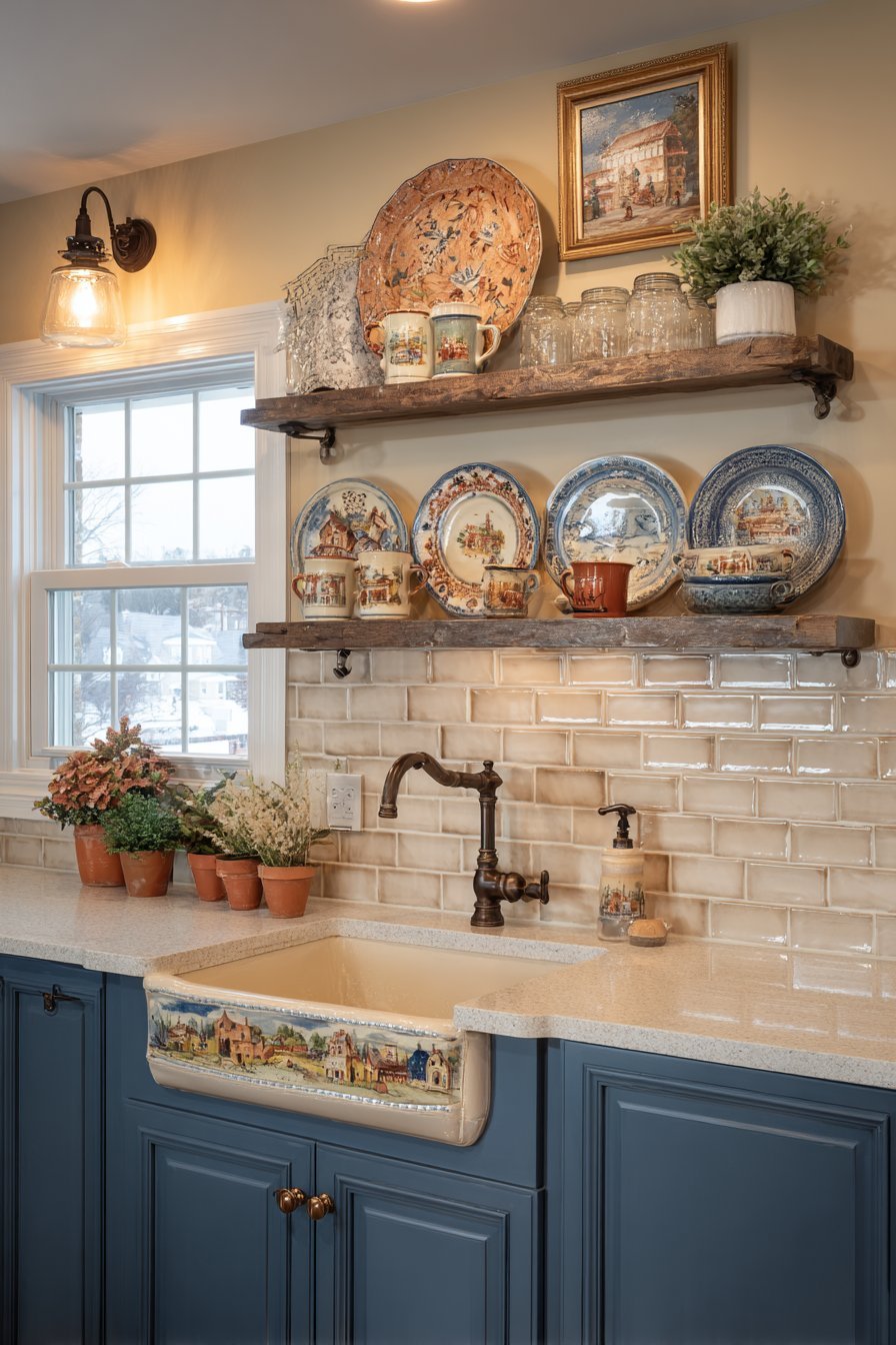 Charming Plate Rack Display Kitchen