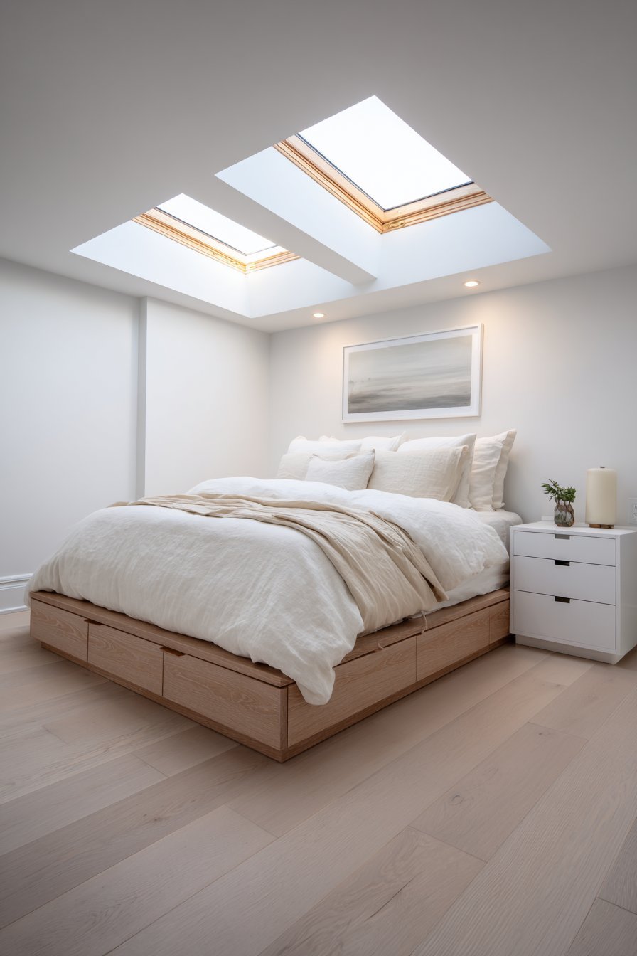 Minimalist Platform Storage Bed