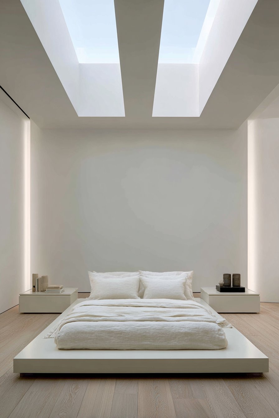 Minimalist Platform Storage Bed