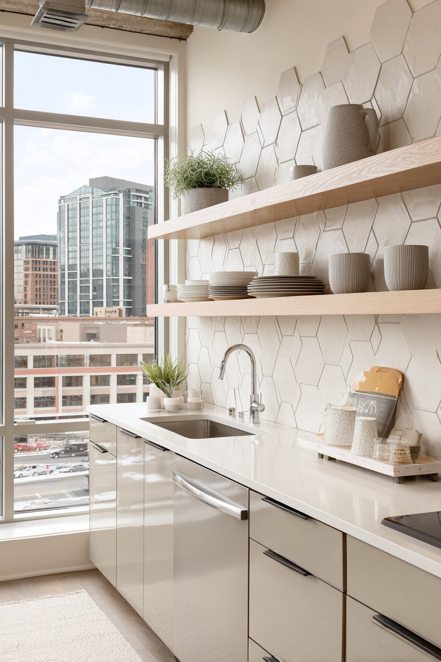  Scandinavian-Inspired Minimalist Grey Kitchen