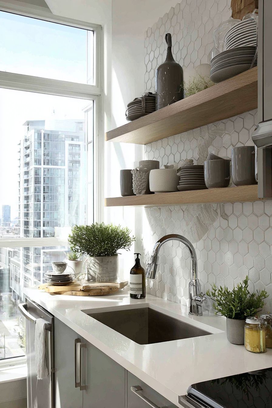  Scandinavian-Inspired Minimalist Grey Kitchen