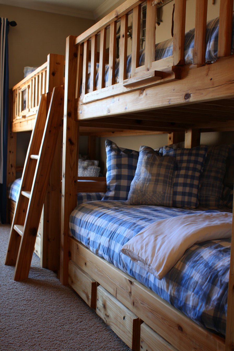 Space-Saving Bunk Beds for Shared Rooms