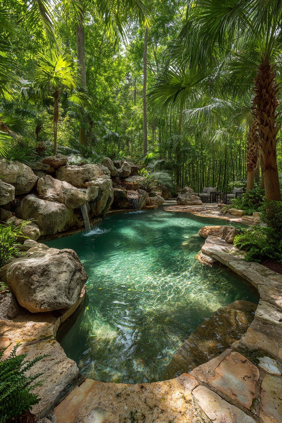 Tropical Lagoon-Style Pool