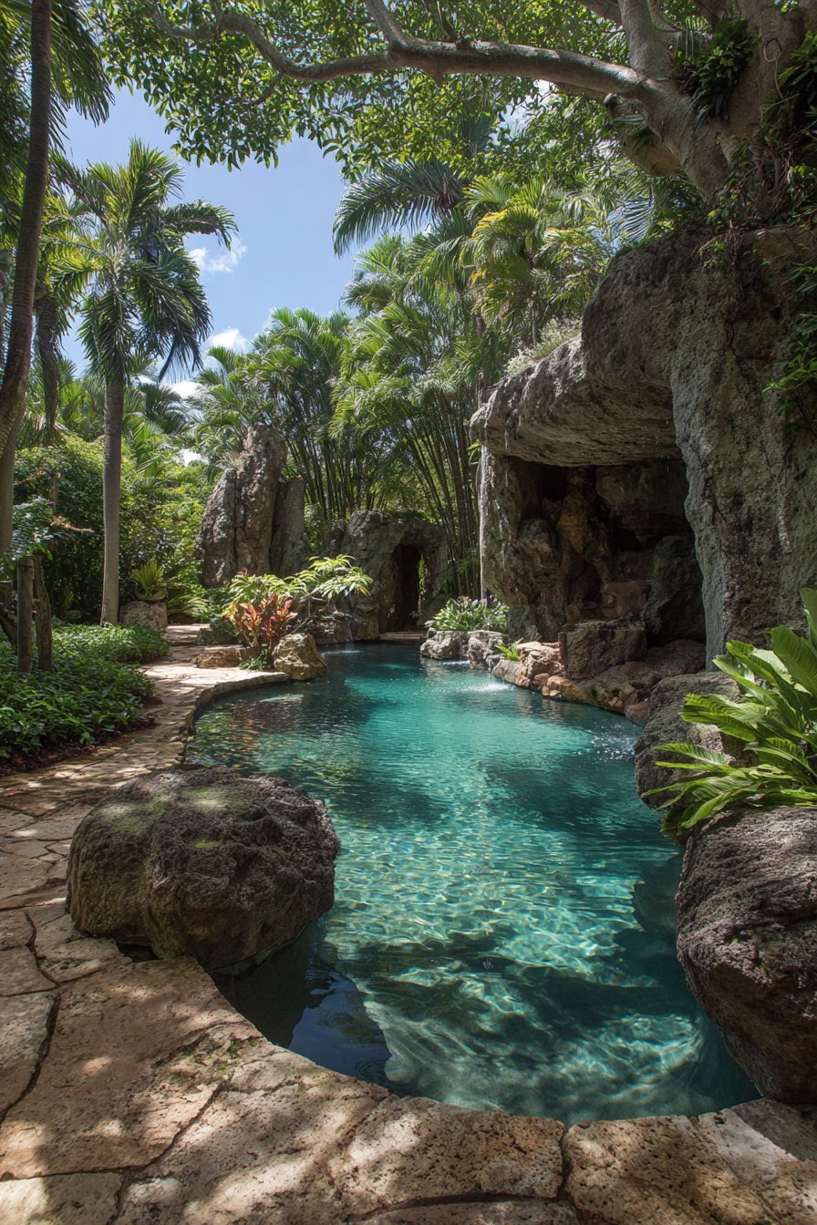 Tropical Lagoon-Style Pool