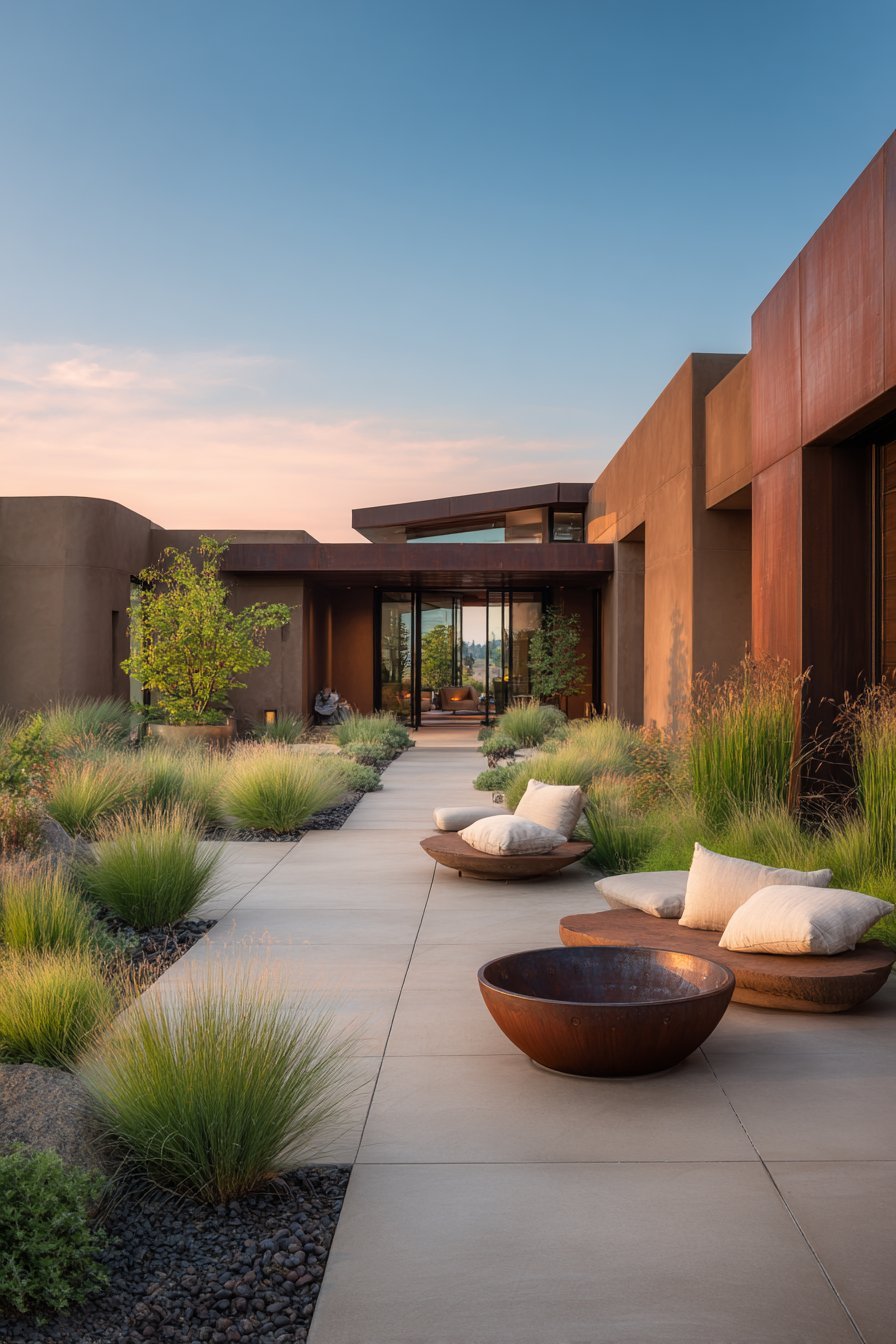 Minimalist Fire Bowl Sanctuary