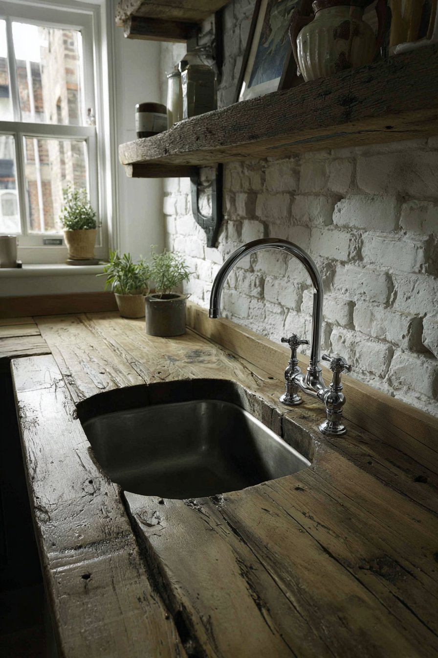Reclaimed Wood and Belfast Sink Design
