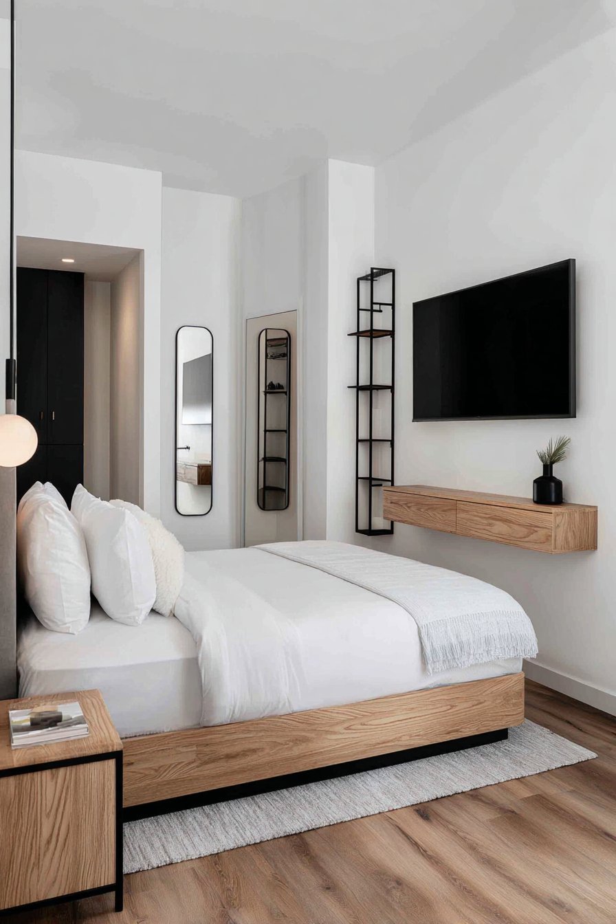 Minimalist Platform Bed Design