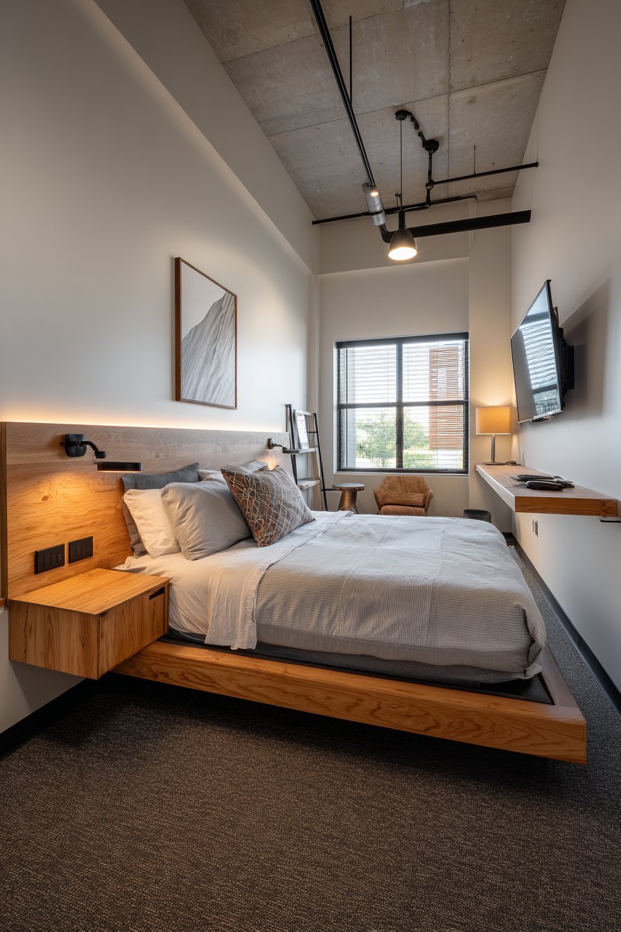 Minimalist Platform Bed Design