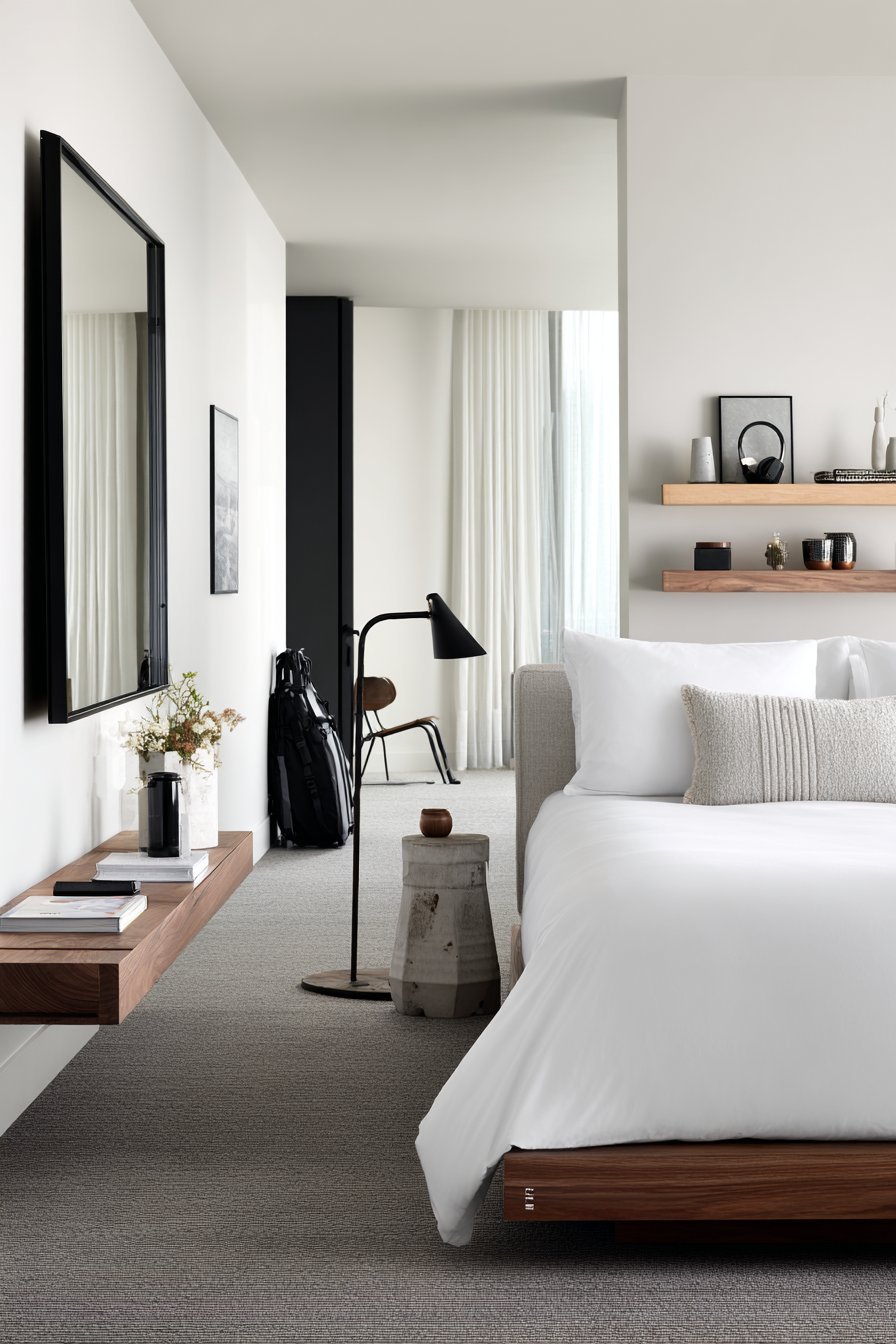 Minimalist Platform Bed Design