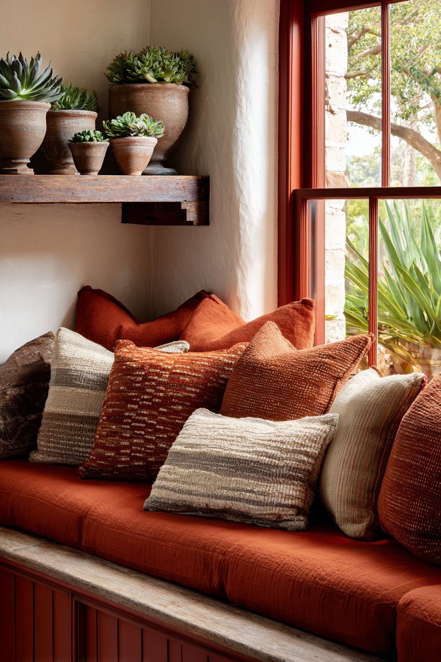  Terracotta Window Seat Nook