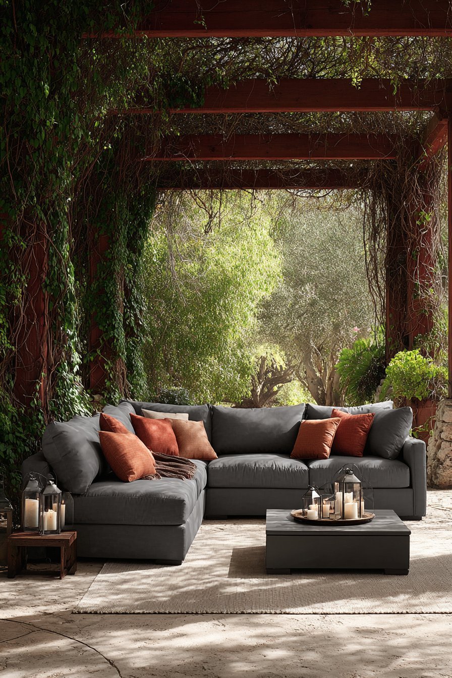 Cedar Pergola with Climbing Jasmine