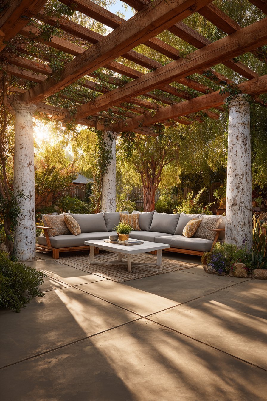 Cedar Pergola with Climbing Jasmine
