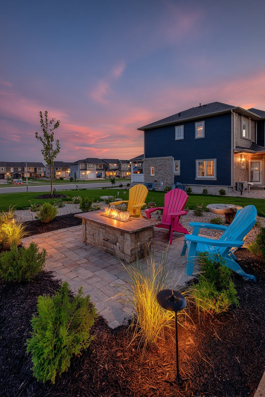 Colorful Rubber Paver Family Space