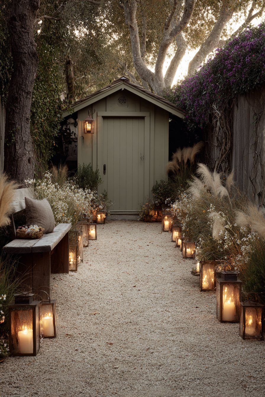 Solar-Lit Garden Pathway