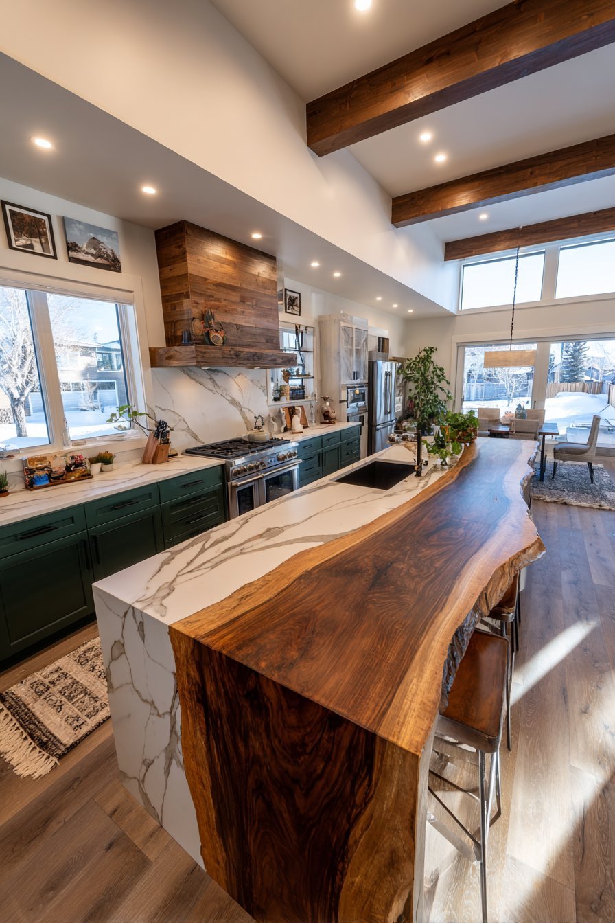 Modern Farmhouse Two-Tone Island Kitchen