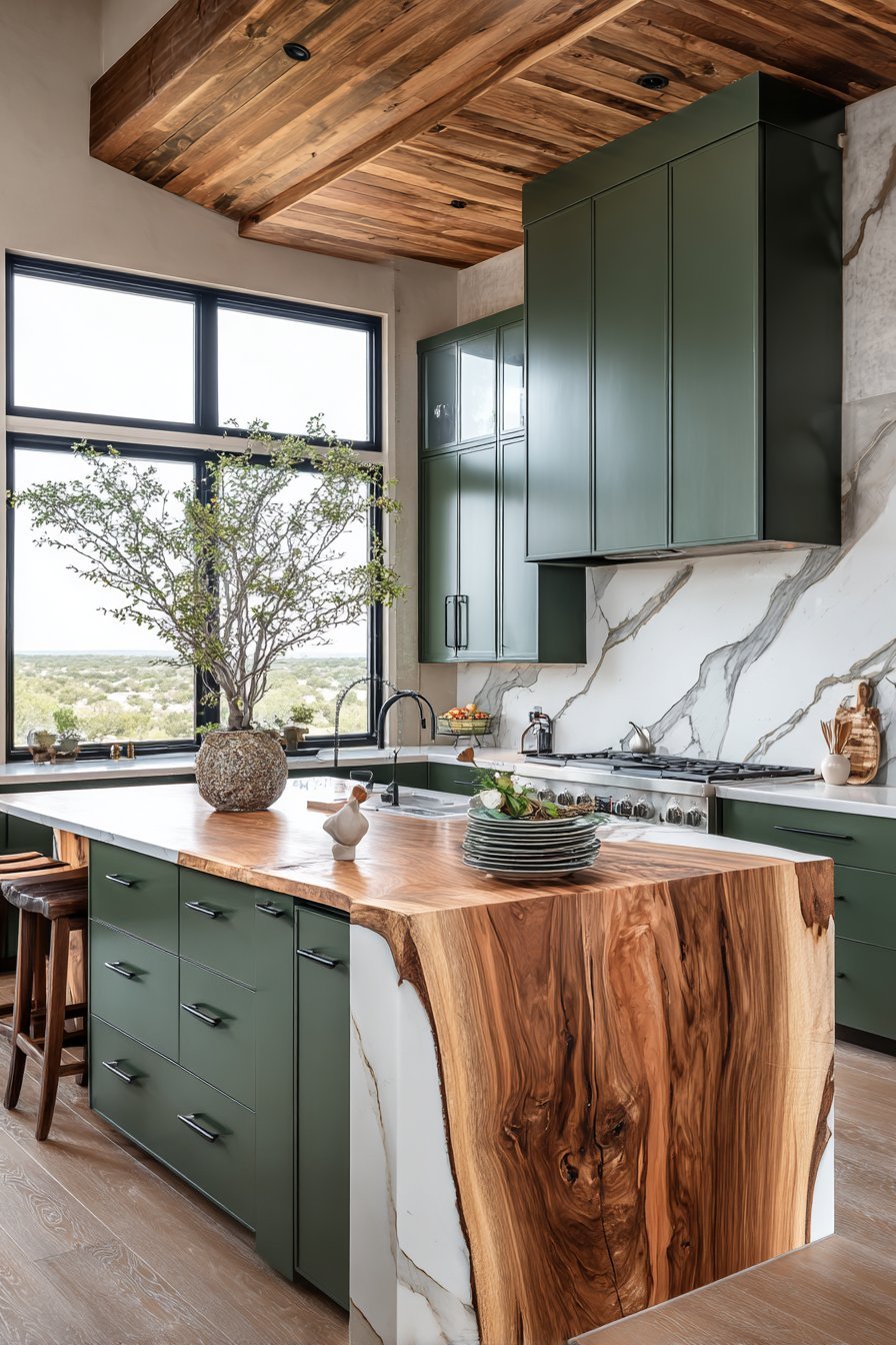 Modern Farmhouse Two-Tone Island Kitchen