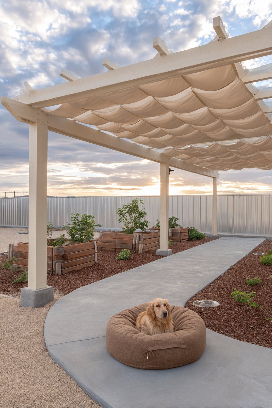 Pergola with Integrated Cooling