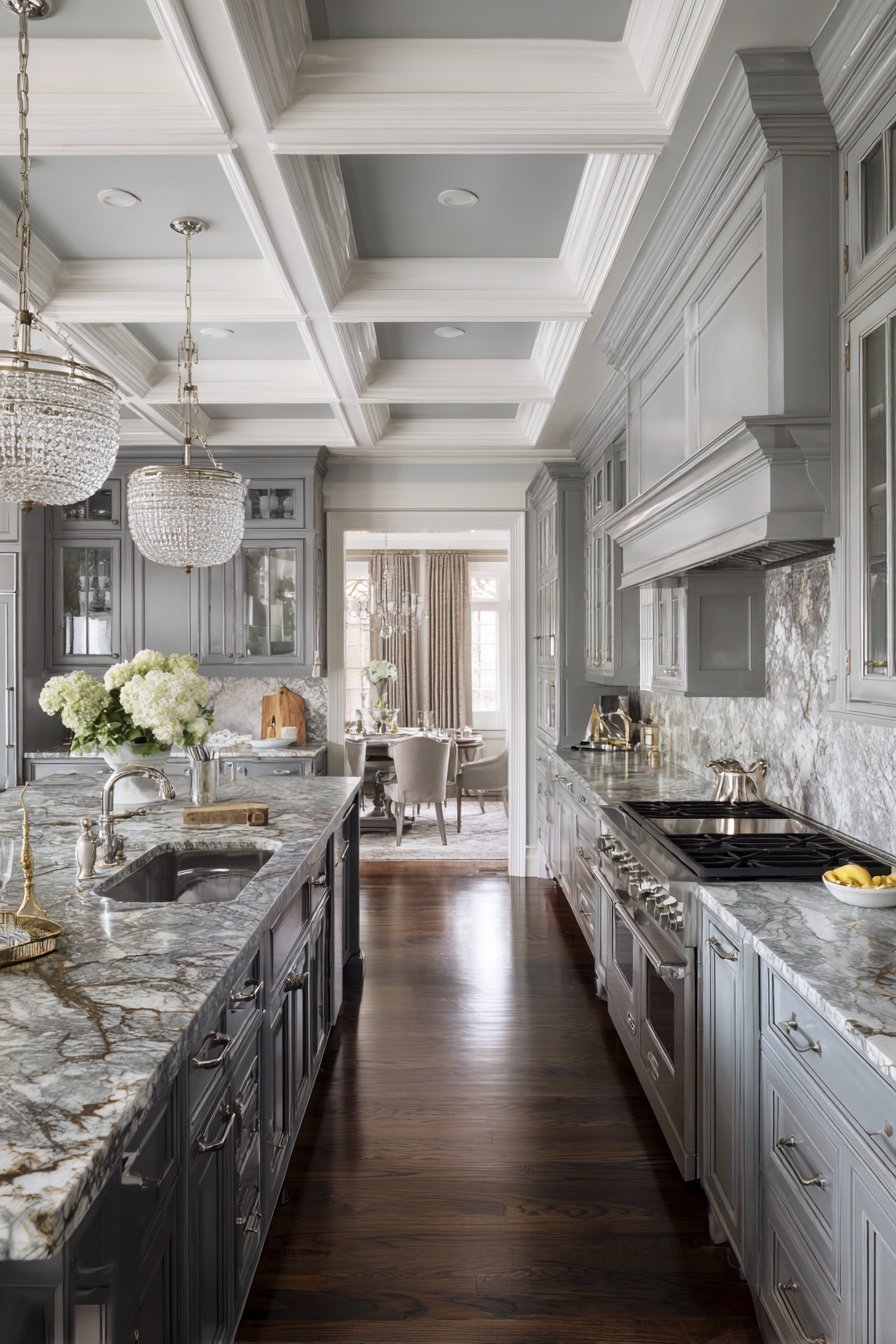 Luxury Slate Grey Kitchen