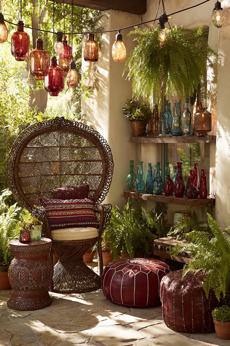  Vintage Rattan Lounge Retreat