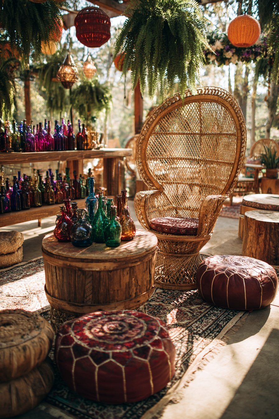  Vintage Rattan Lounge Retreat