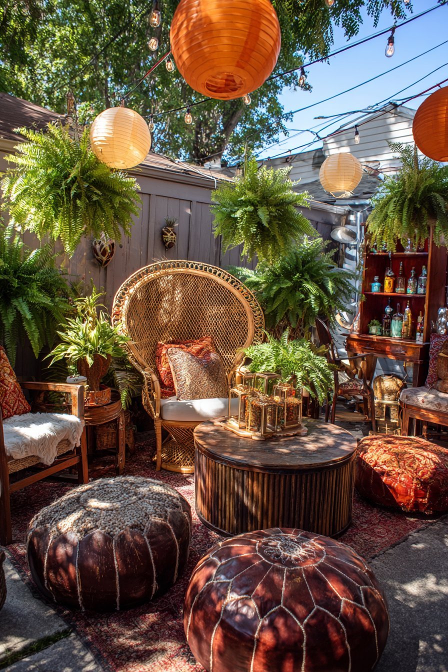  Vintage Rattan Lounge Retreat