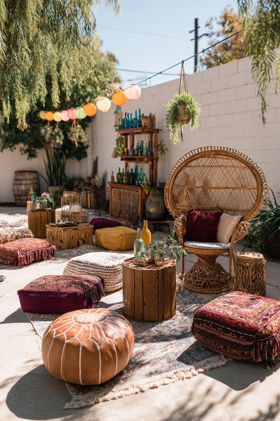  Vintage Rattan Lounge Retreat
