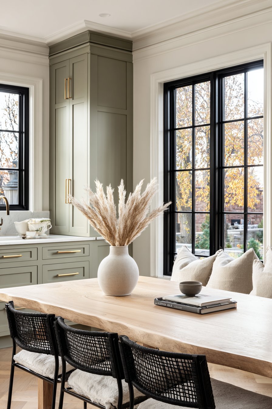 Live-Edge Dining Integration with Garden Views