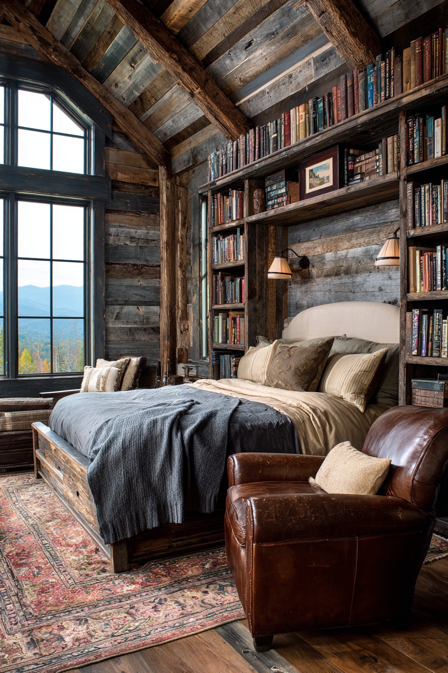 Reclaimed Wood Reading Alcove
