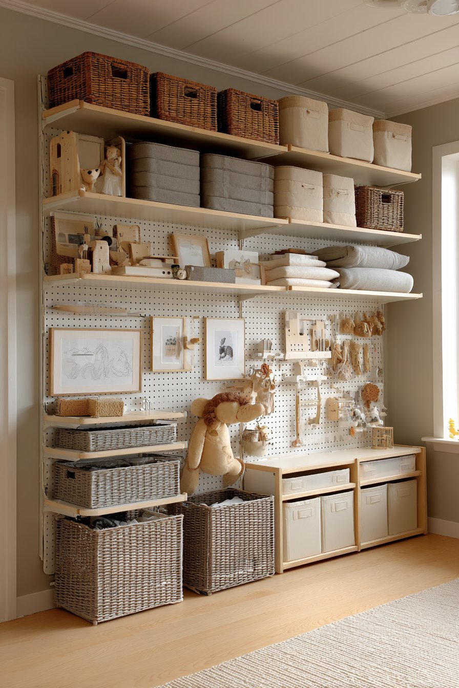 Scandinavian Modular Pegboard System