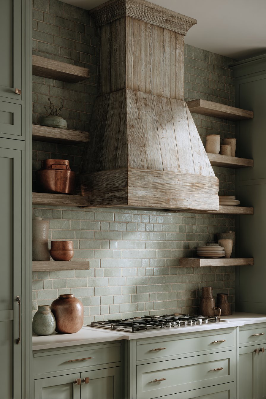 Reclaimed Barn Wood Range Hood