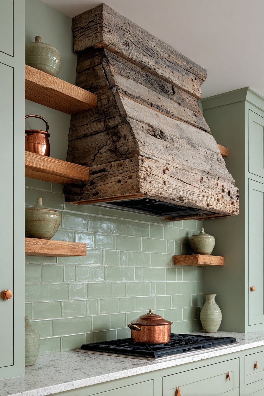 Reclaimed Barn Wood Range Hood