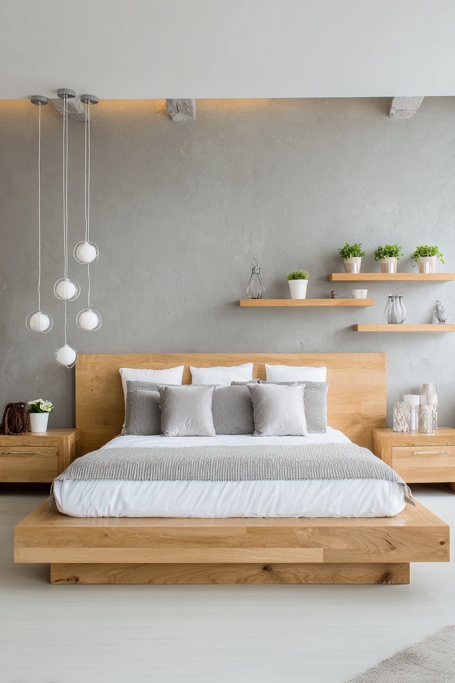  Integrated Platform with Built-In Nightstands