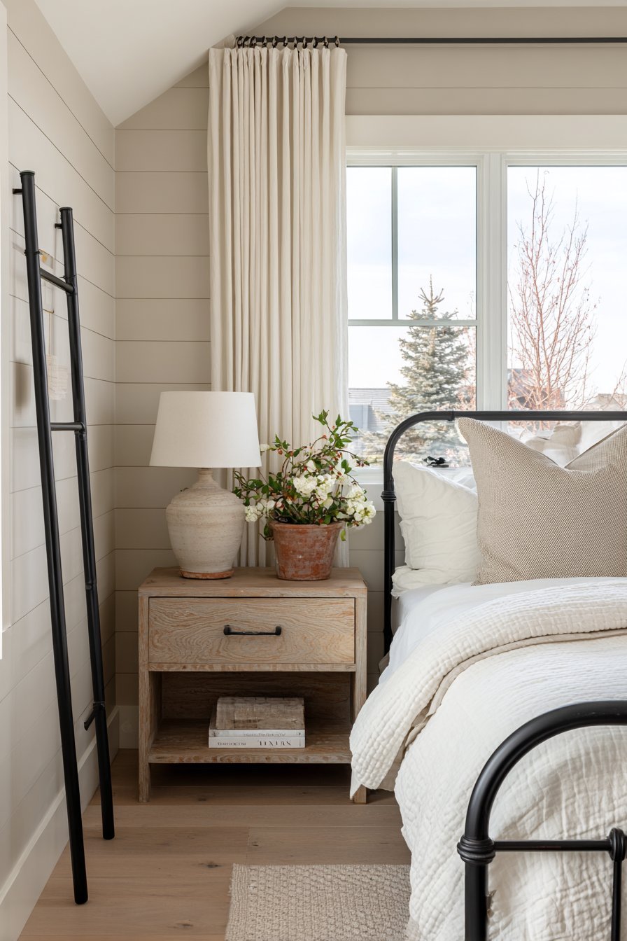 Farmhouse Wrought Iron Bed Frame