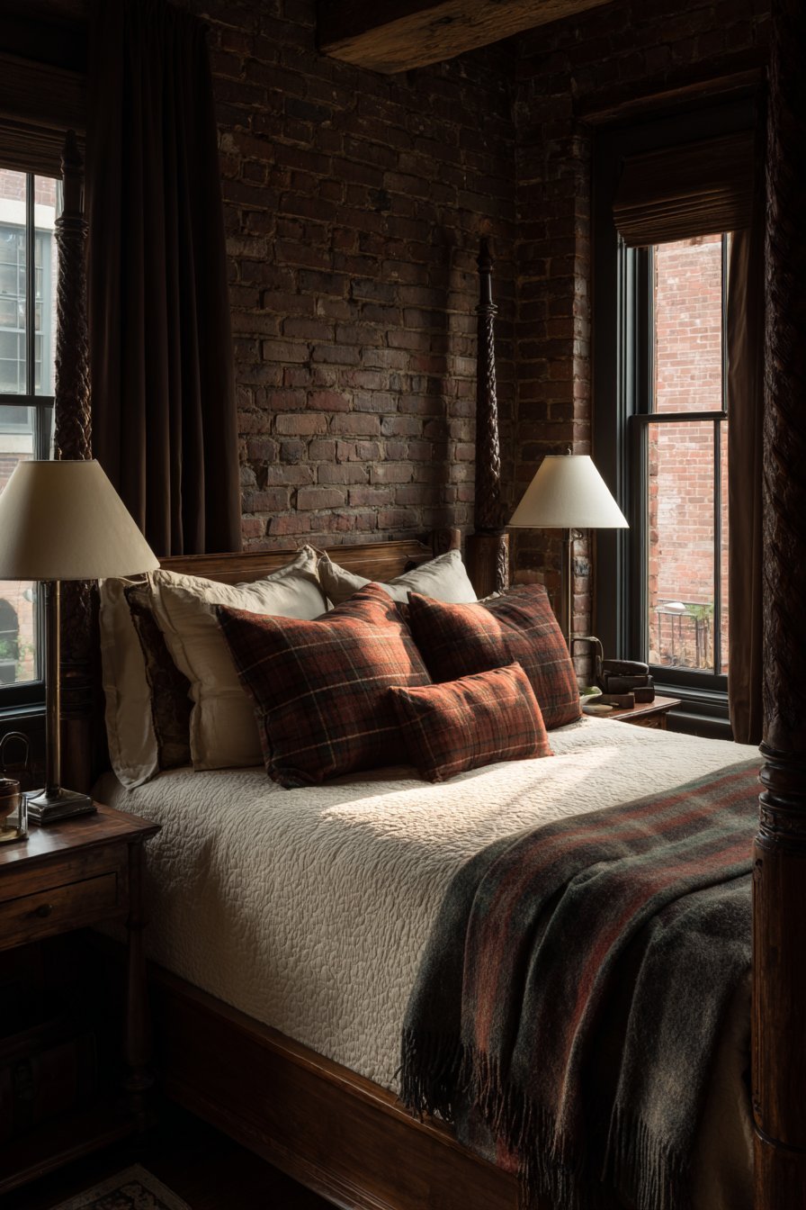 Rustic Brick Accent with Traditional Charm