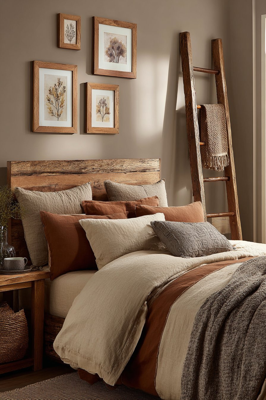 Botanical Gallery Wall Bedroom