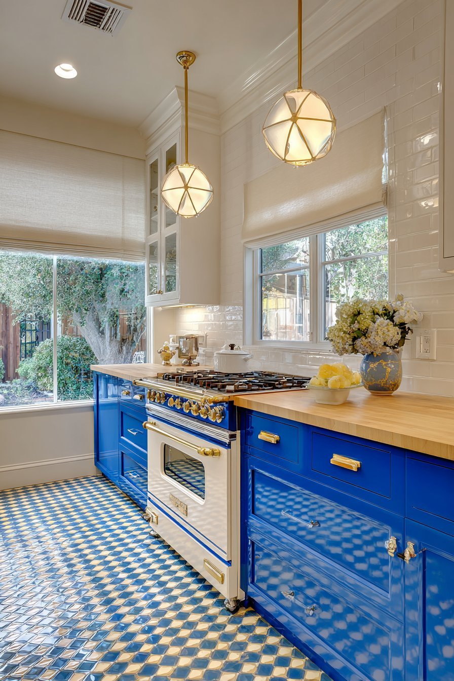  Cobalt Blue Statement Kitchen