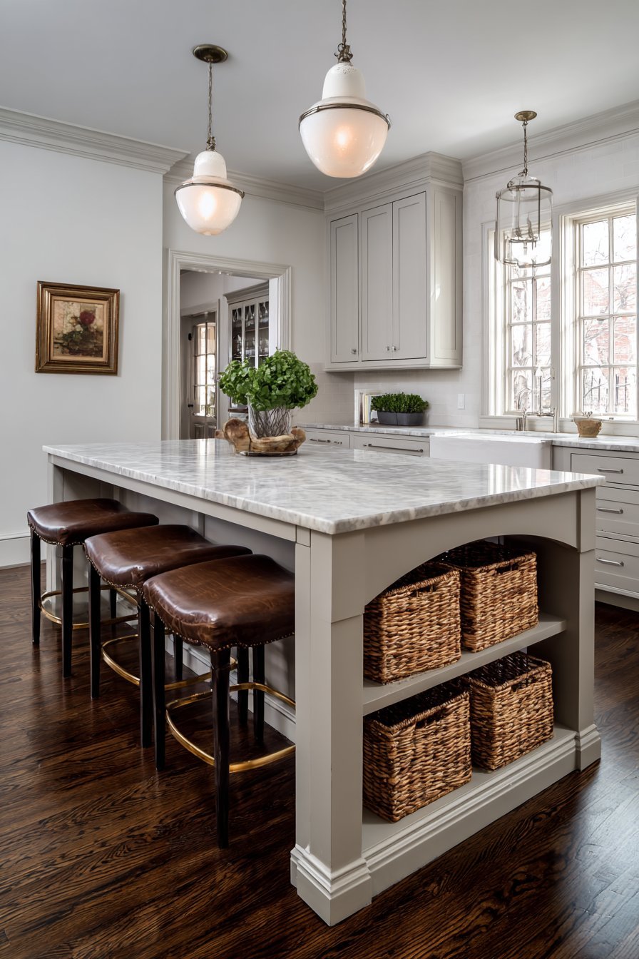 Furniture-Style Island Centerpiece