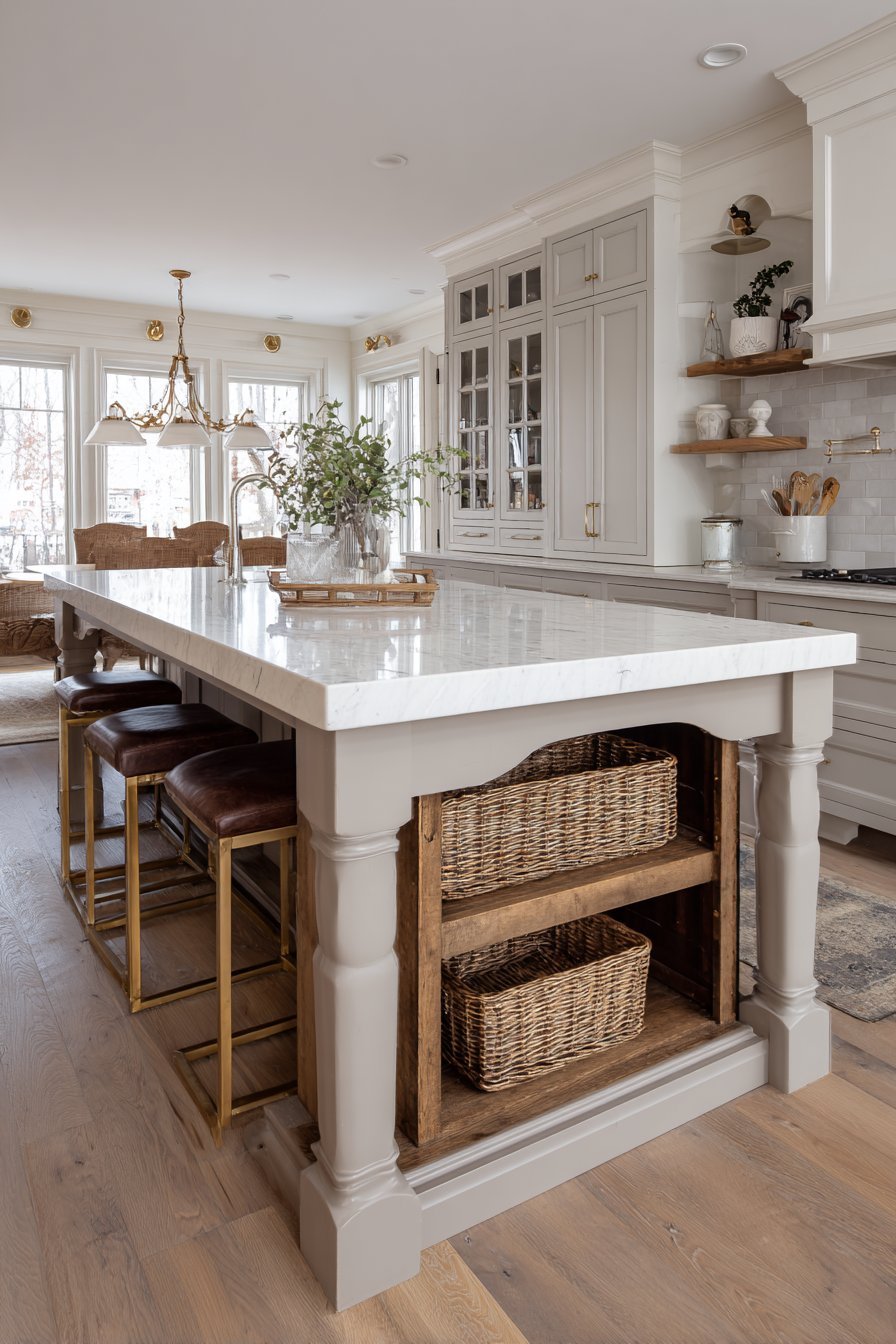 Furniture-Style Island Centerpiece