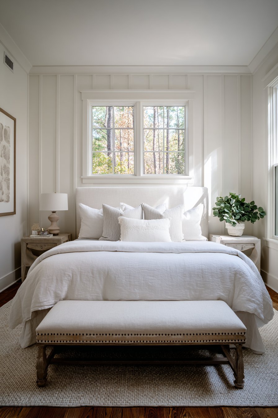 Vertical Shiplap Accent Wall