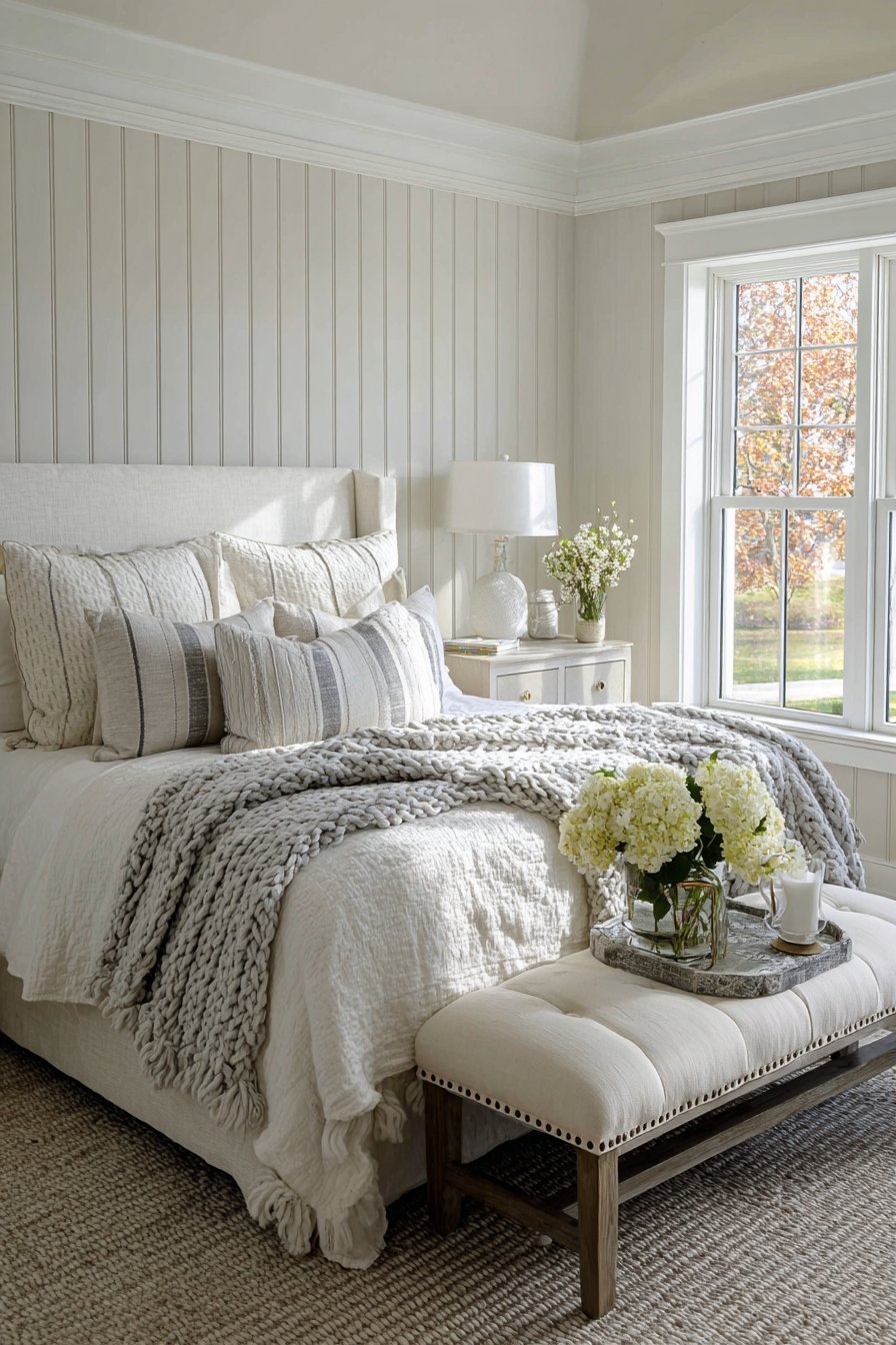 Vertical Shiplap Accent Wall