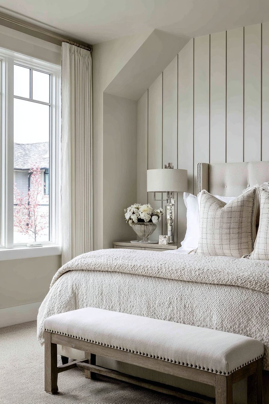 Vertical Shiplap Accent Wall