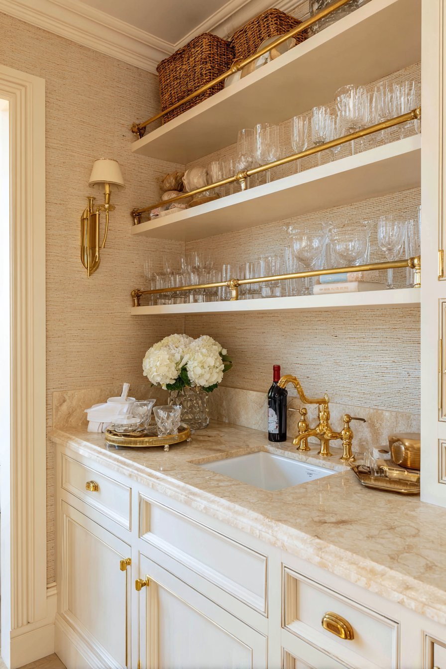 Luxurious Butler's Pantry Organization