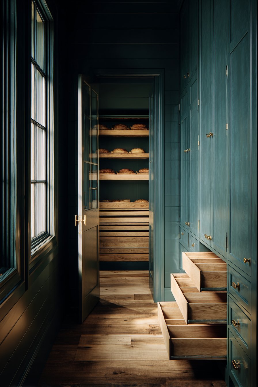 Floor-to-Ceiling Pantry Storage Solution