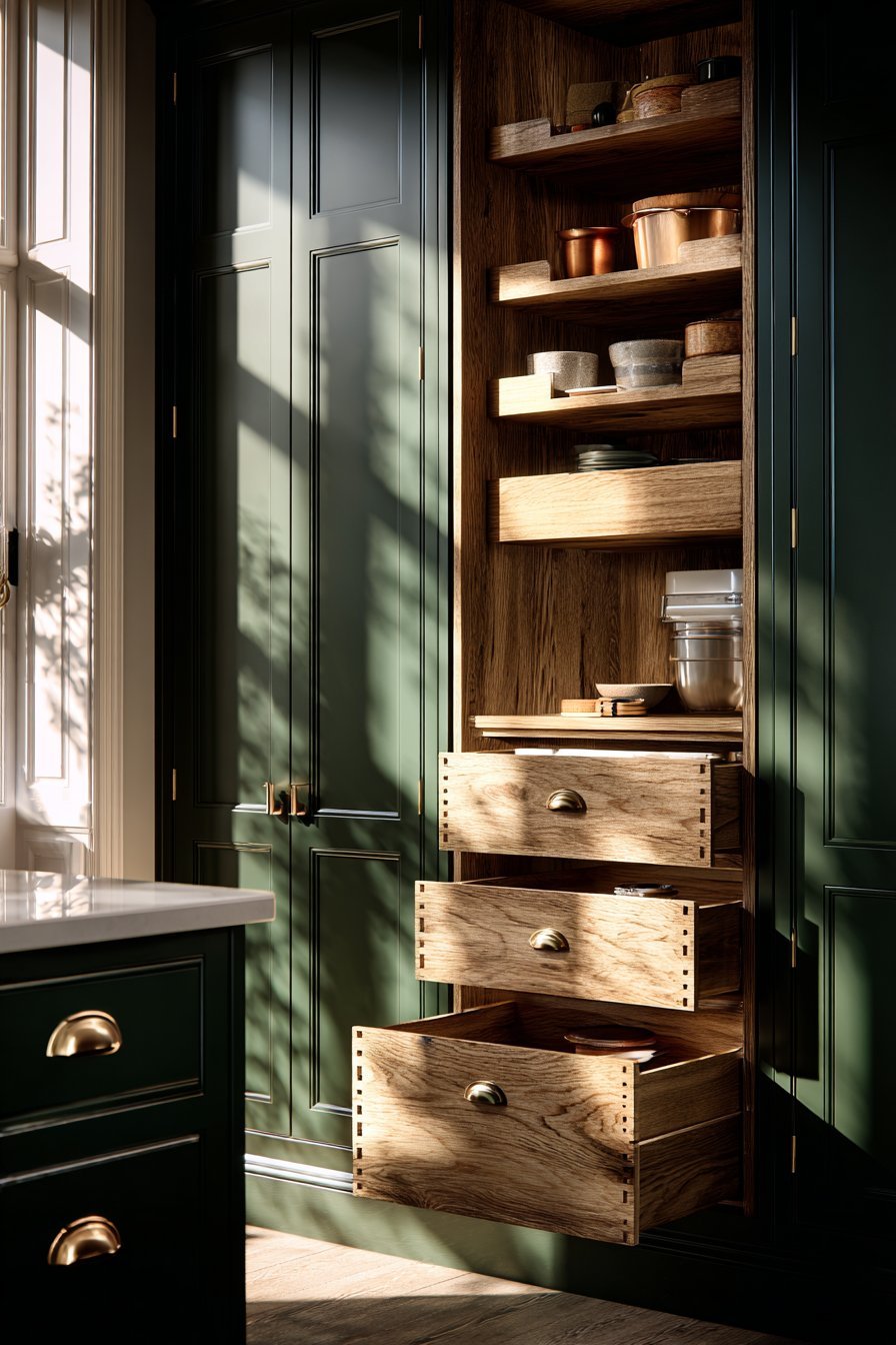 Floor-to-Ceiling Pantry Storage Solution